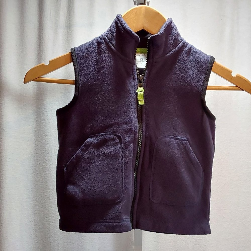 Carter Full Zip Vest Boy's Size 2T
